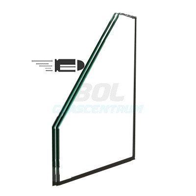 Gelaagd glas kogelwerend